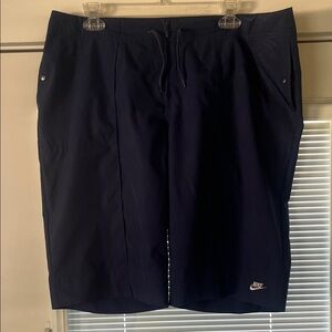 Nike women’s Dark Blue Athletic Shorts with Drawstring